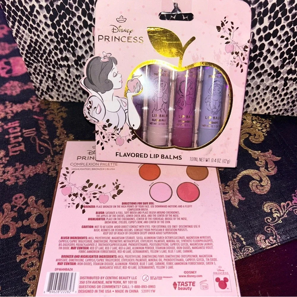 Disney Princess Snow White Complexion Palette & lipgloss set by Taste Beauty.